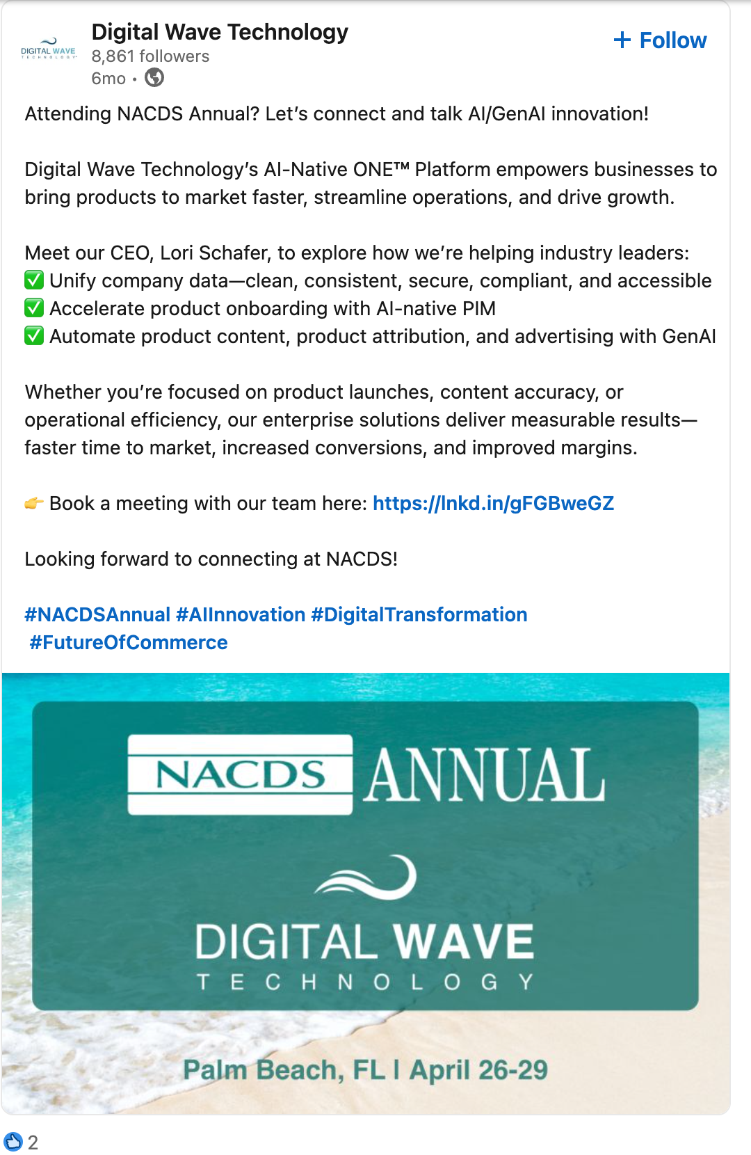 Sample social post for Annual 2025